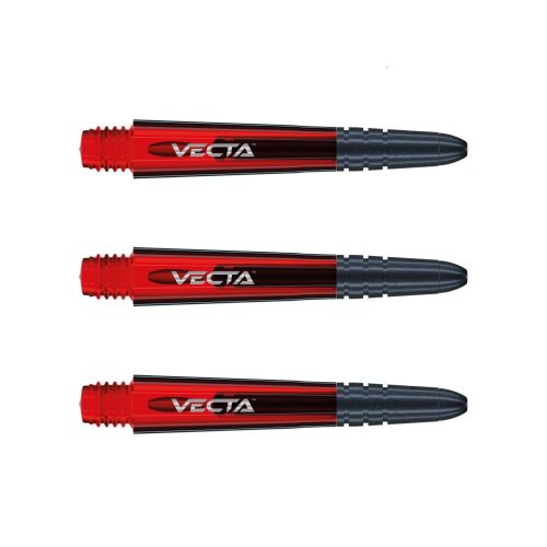 Tije darts Winmau Vecta plastic, cu varf metalic, rosu scurt