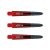 Tije darts Winmau Vecta plastic, cu varf metalic, rosu scurt