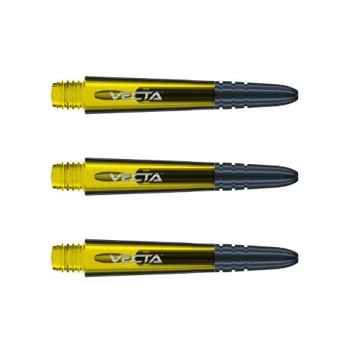 Tija darts Winmau Vecta plastic, cu varf de metal galben, scurt