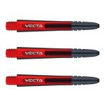 Tije darts Winmau Vecta plastic, cu varf metalic, rosu intermediate