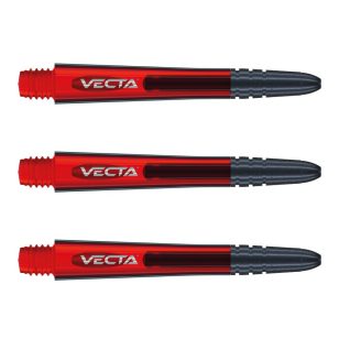 Tije darts Winmau Vecta plastic, cu varf metalic, rosu intermediate