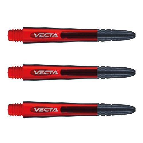 Tije darts Winmau Vecta plastic, cu varf metalic, rosu intermediate