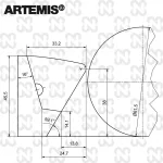 Mantinela Artemis Carambol 3m 79 prof