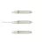 Tija dart Winmau plastic, scurt alb