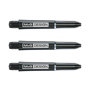 Tije Darts Winmau MvG plastic scurte negru , inel de otel