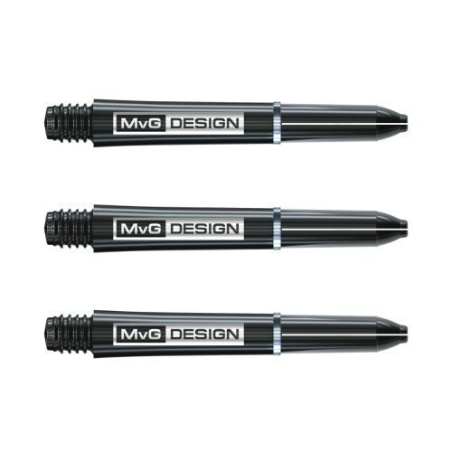 Tije Darts Winmau MvG plastic scurte negru , inel de otel