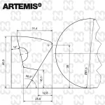 Mantinela Artemis Carambol 3m 37 prof
