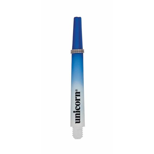 Tija darts Unicorn Gripper 3, two-tone, alb/albastru, scurt