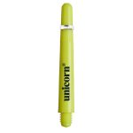 Tija darts extra scurta Unicorn Gripper4 neon, galben lamaie, 29 mm