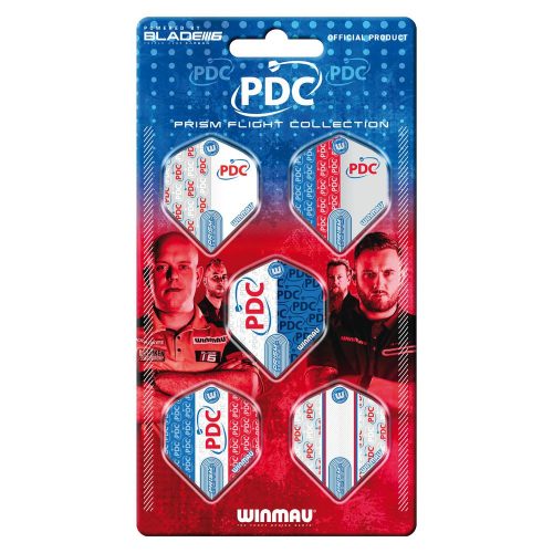 Set fluturasi Winmau PDC Prism, 5 seturi