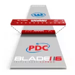 Covor Darts Winmau Clearzone PVC cu linie de aruncare integrata, inscriptie PDC si Blade 6
