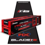 Cobor darts Winmau PRO ZONE PRECISION BLADE 6, covor moale cu linie de aruncare, 60cm lat