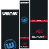 Covor darts Winmau Zone Precision Pro, cu inscriptii PDC si Blade 6 si cu bara de aruncare