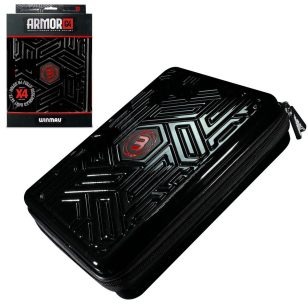 Husa darts Winmau Armor G4 - negru, pentru patru seturi de sageti