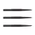 Varf darts otel Winmau negru cu striatii 3buc/pachet