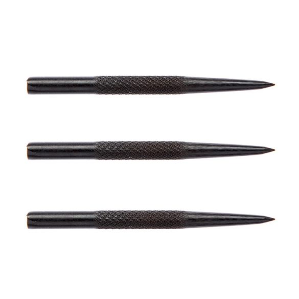 Varf darts otel Winmau negru cu striatii 3buc/pachet