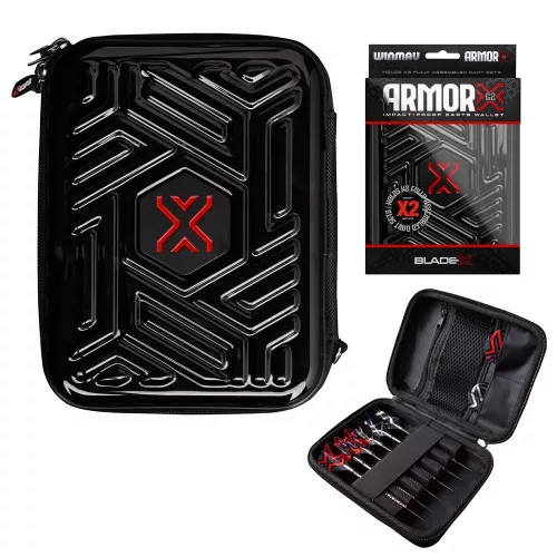 Husa darts Winmau Blade X Armor G2 -  negru, pentru doua seturi