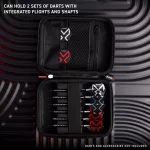 Husa darts Winmau Blade X Armor G2 -  negru, pentru doua seturi