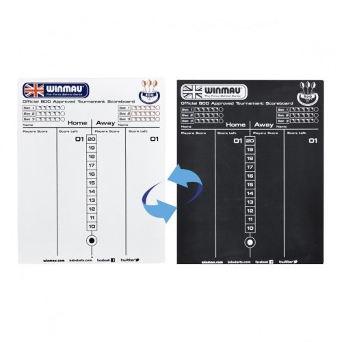 Winmau dry wipe score board