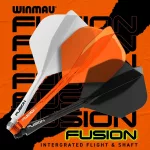 Fluturas si tija Winmau Fusion portocaliu, fluturas No2 si tija scurta