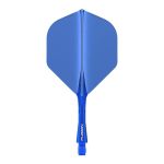 Fluturasi si tije dintr-o bucata Winmau Fusion, albastru, fluturasi No2 si tije scurte