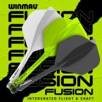 Fluturasi si tije Winmau Fusion, galben, fluturasi No2 si tije medii