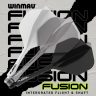 Fluturasi si tije Winmau Fusion, negru, fluturasi No2 si tije medii