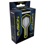 Fluturasi si tije Winmau Fusion, gri transparent, fluturasi standard si tije medii