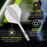 Fluturas si tija darts Winmau Fusion transparent, Nr.2 fluturas si tija lunga