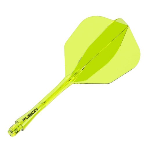 Fluturas si tija darts Winmau Fusion galben neon, No6 si tija medie