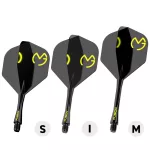 Fluturas si tija darts Winmau Fusion MvG Pac Man, fluturas tip No2 si tija medie