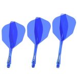 Fluturas si tija darts Winmau Fusion albastru, fluturas No6 si tija lunga