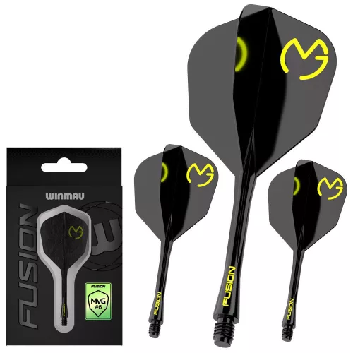 Fluturas si tija darts Winmau Fusion MvG Pac Man, fluturas tip No6 si tija lunga