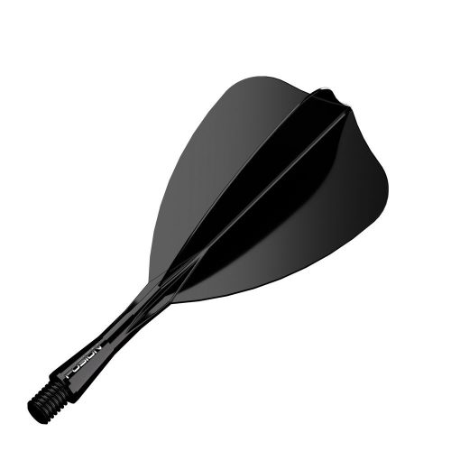 Fluturas si tija darts Winmau Fusion Arrow, fluturas negru si tija scurta
