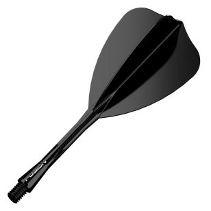Fluturas si tija darts Winmau Fusion Arrow, fluturas negru si tija lunga