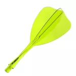 Fluturas si tija darts Winmau Fusion Arrow si tija medie, galben transparent