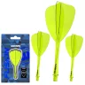   Fluturas si tija darts Winmau Fusion Arrow si tija lunga, transparent galben