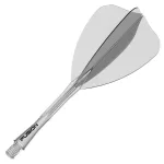 Fluturas si tija darts Winmau Fusion Arrow, tija lunga, transparent