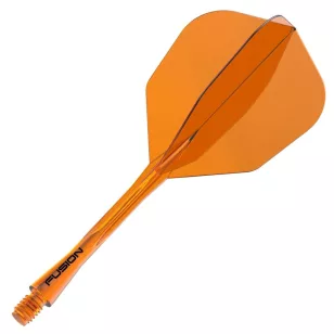   Fluturas si tija darts Winmau Fusion No6 si tija transparent portocaliu