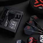 Fluturas si tija darts Winmau Blade X negru, fluturas No2 si tija scurta