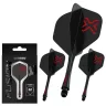   Fluturas si tija darts Winmau Fusion Blade X negru, fluturas No2 si tija medie