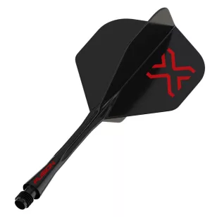  Fluturas si tija darts Winmau Fusion Blade X negru, fluturas No2 si tija lunga