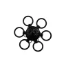 Suport tac metalic vertical pentru 6 tacuri, negru