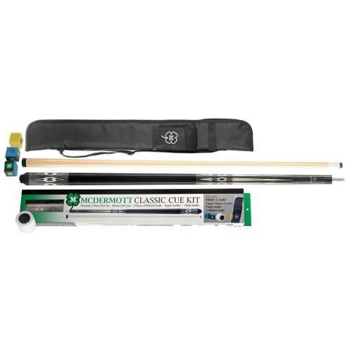 Set biliard McDermott Classic Cue Kit 4, Tac din doua bucati + geanta tac