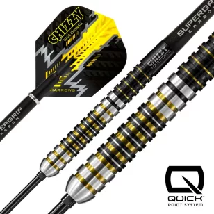 Set sageti darts steel harrows QP Chizzy, 22g 90% wolfram