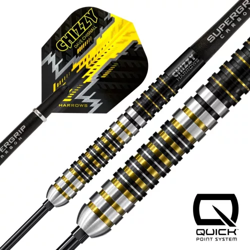 Set sageti darts steel Harrows QP Chizzy, 23g  90% wolfram