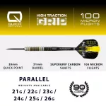 Set sageti darts steel Harrows Qp Chizzy, 25g 90% wolfram