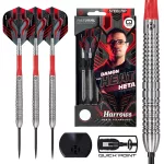 Set sageti darts steel Harrows QP Damon Heta Natural, 21g 90% wolfram
