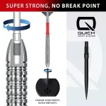 Set sageti darts steel Harrows QP Damon Heta Natural, 21g 90% wolfram