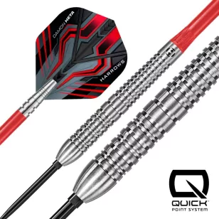  Set sageti darts steel Harrows QP Damon Heta Natural, 23g 90% wolfram